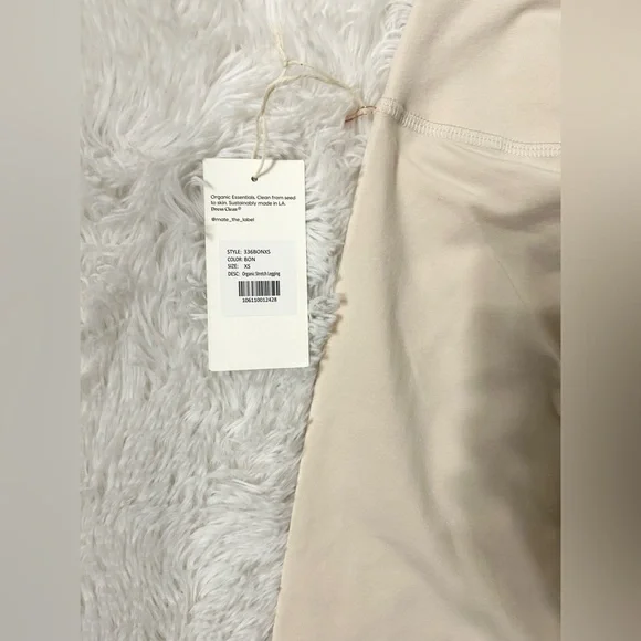 MATE The Label Organic Stretch Midi Leggings - Bone - Picture 13 of 14